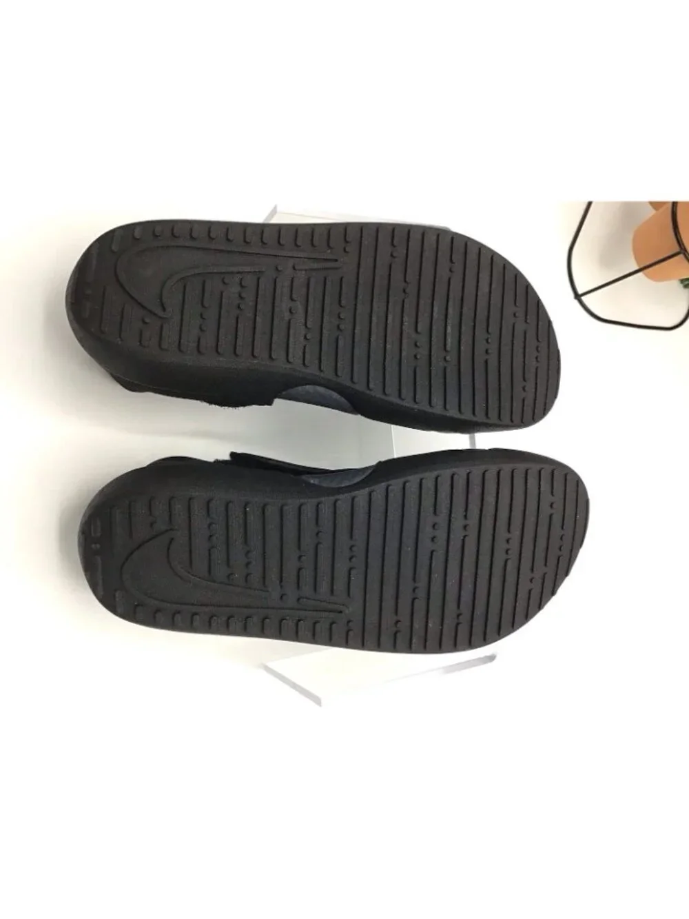 Nike Sunray Protect 4 (TD) Boy's Girl's Size 3y  Black Sandals Water Shoes